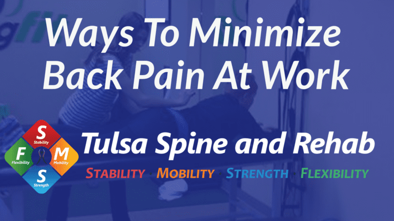 Ways to minimize back pain at work